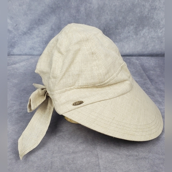 Scala Big Brim Linen Beach Summer Vacation Women's Hat OS - Picture 1 of 9